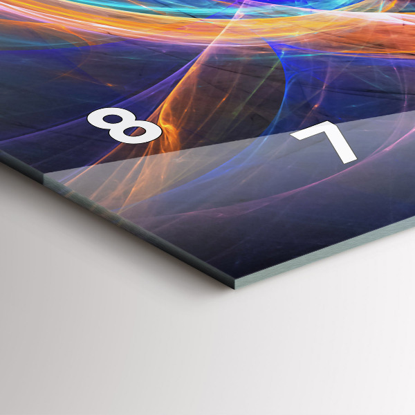 Horizontale Uhr mit motiv Buntes Fraktal