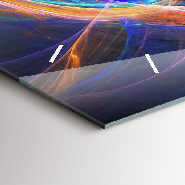 Horizontale Uhr mit motiv Buntes Fraktal