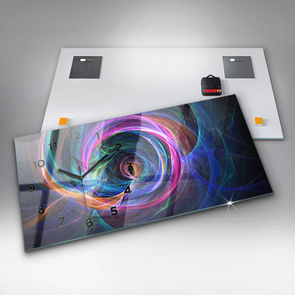Horizontale Uhr mit motiv Buntes Fraktal