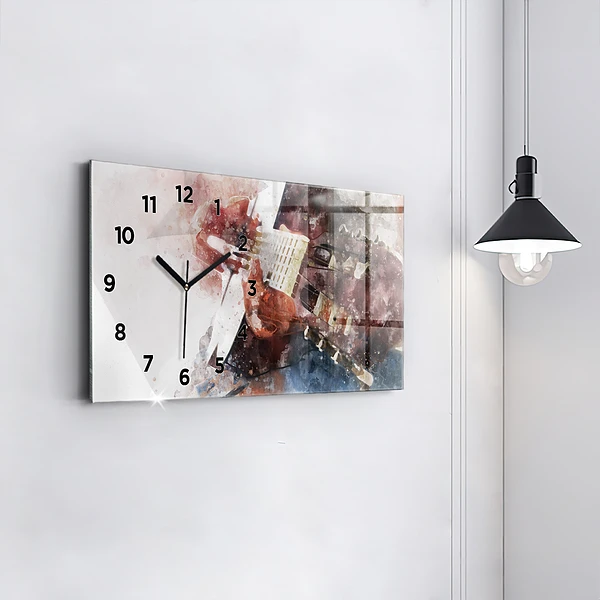 Horizontale Uhr Gitarren-Visualisierung