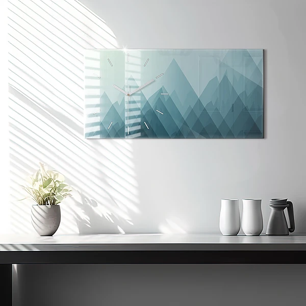 Horizontale Uhr mit motiv Geometrische Figuren