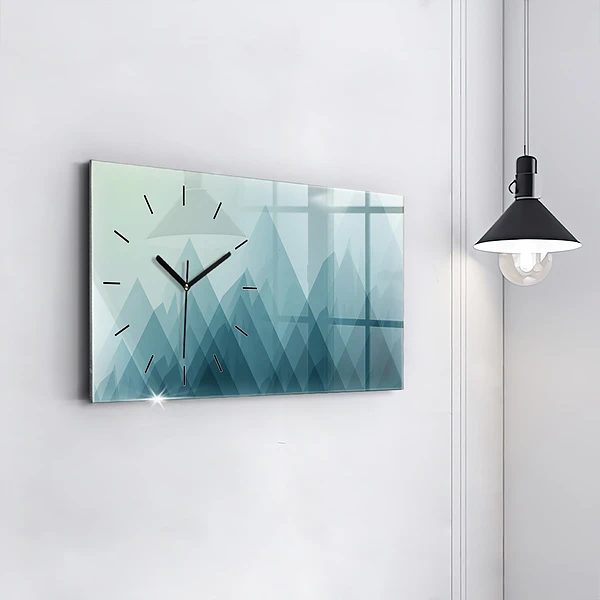 Horizontale Uhr mit motiv Geometrische Figuren