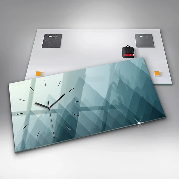 Horizontale Uhr mit motiv Geometrische Figuren