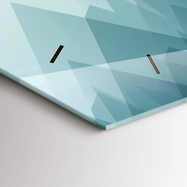 Horizontale Uhr mit motiv Geometrische Figuren