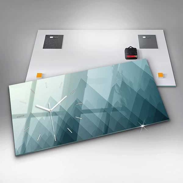 Horizontale Uhr mit motiv Geometrische Figuren