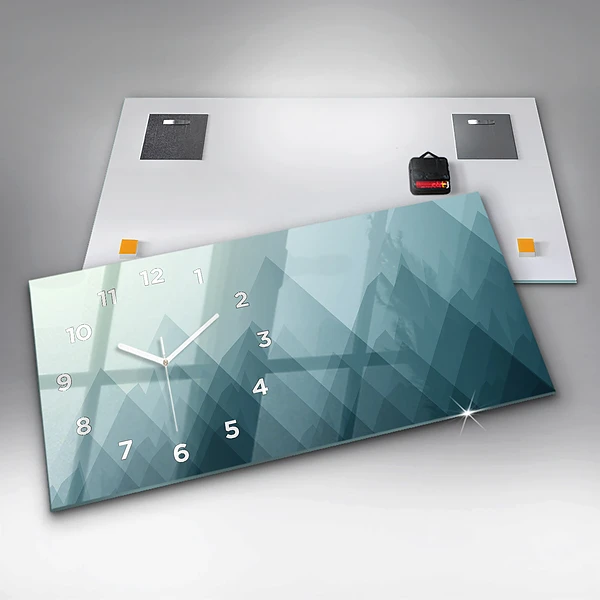 Horizontale Uhr mit motiv Geometrische Figuren