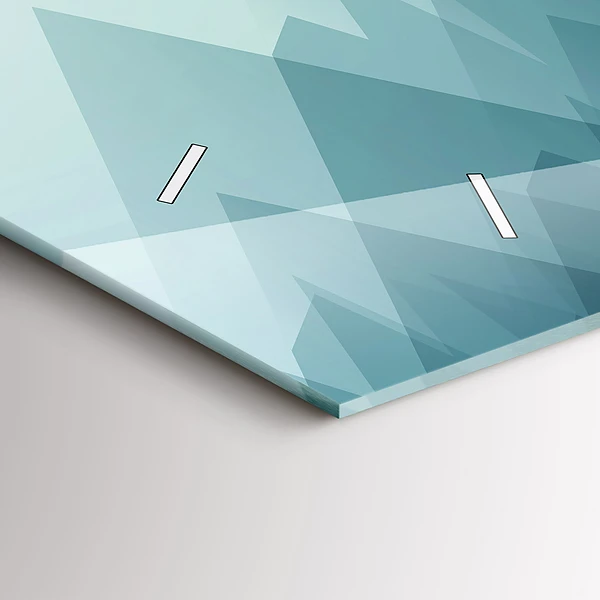 Horizontale Uhr mit motiv Geometrische Figuren