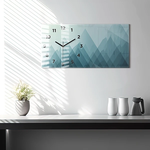 Horizontale Uhr mit motiv Geometrische Figuren