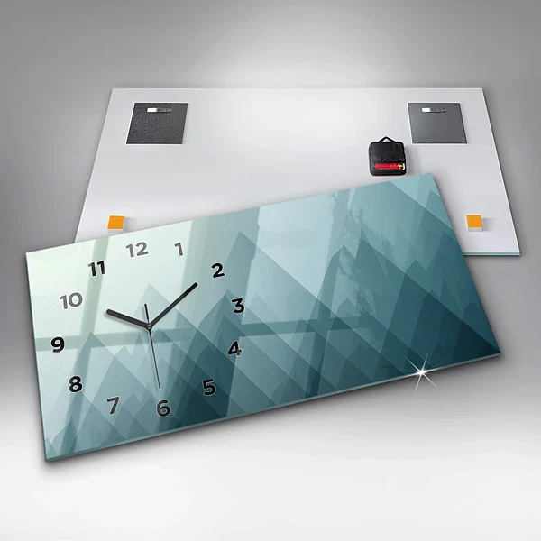 Horizontale Uhr mit motiv Geometrische Figuren