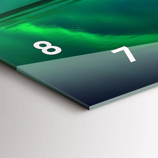 Horizontale Uhr mit motiv Aurora borealis