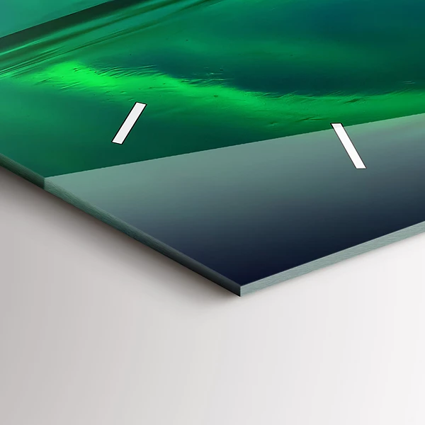 Horizontale Uhr mit motiv Aurora borealis