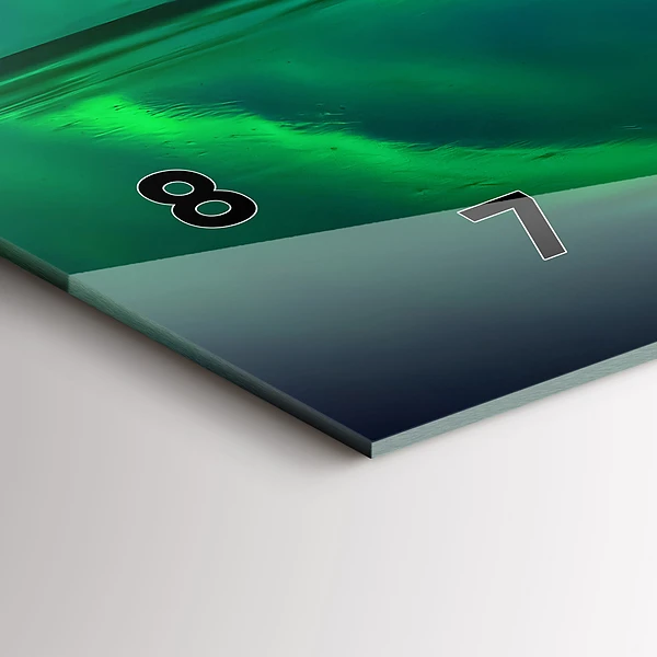 Horizontale Uhr mit motiv Aurora borealis
