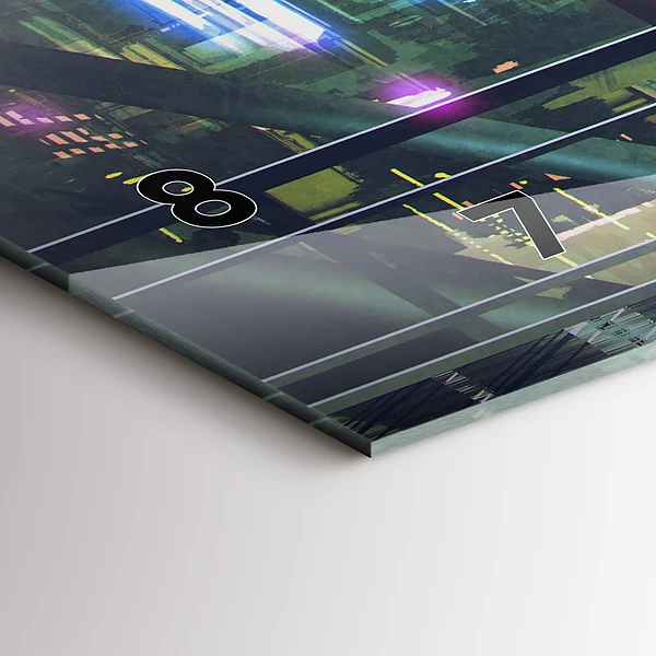 Horizontale Uhr mit motiv Cyber-Punk
