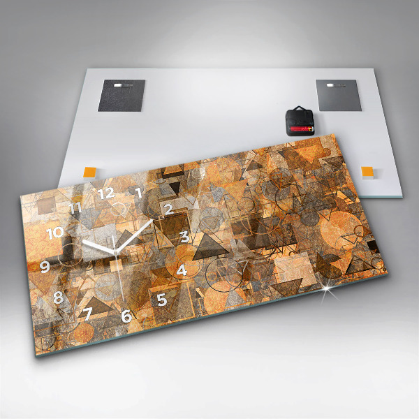 Horizontale Uhr Geometrische Formen