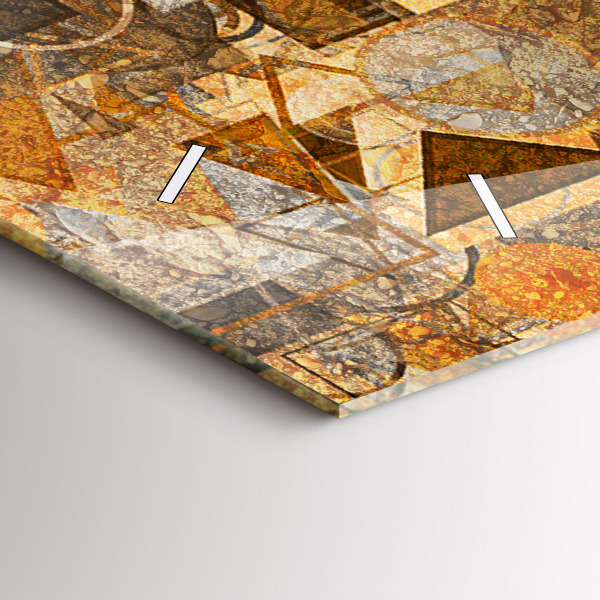 Horizontale Uhr Geometrische Formen