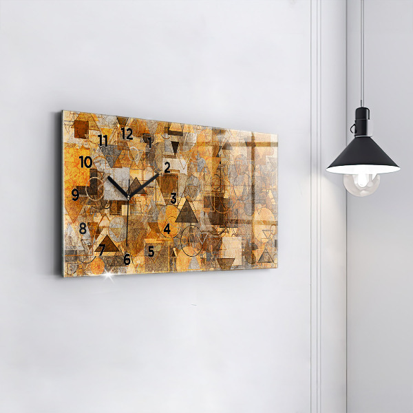 Horizontale Uhr Geometrische Formen
