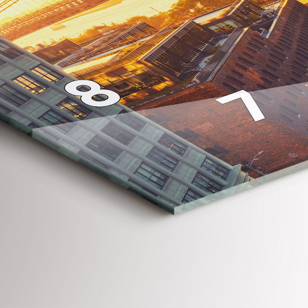 Horizontale Uhr mit motiv New York Manhattan