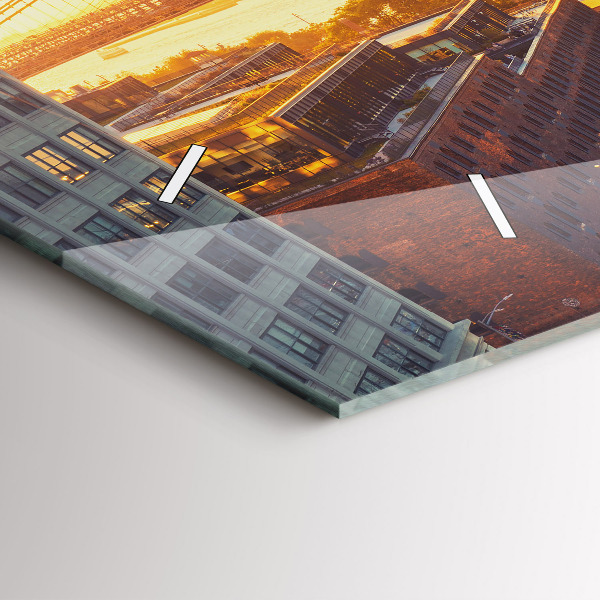 Horizontale Uhr mit motiv New York Manhattan