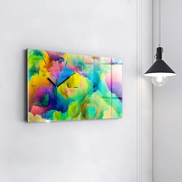 Horizontale Uhr mit motiv Fraktale Textur