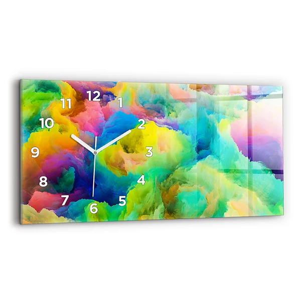 Horizontale Uhr mit motiv Fraktale Textur