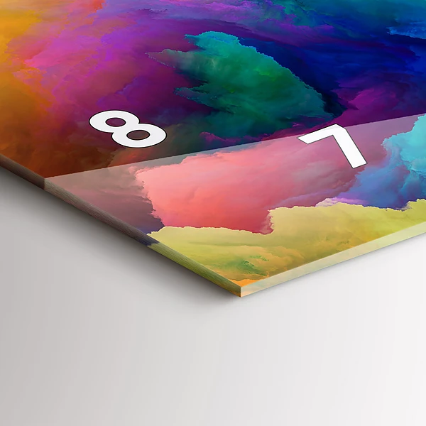 Horizontale Uhr mit motiv Fraktale Textur