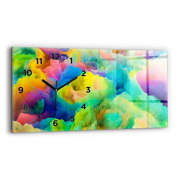 Horizontale Uhr mit motiv Fraktale Textur