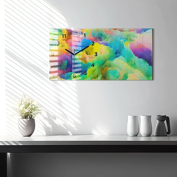 Horizontale Uhr mit motiv Fraktale Textur
