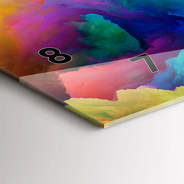 Horizontale Uhr mit motiv Fraktale Textur