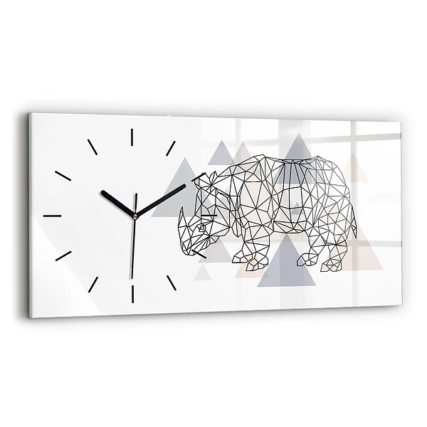 Horizontale Uhr mit motiv Geometrisches Muster