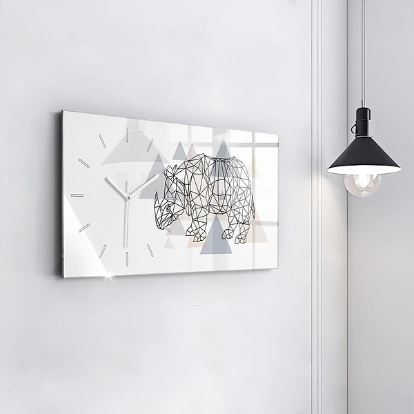 Horizontale Uhr mit motiv Geometrisches Muster