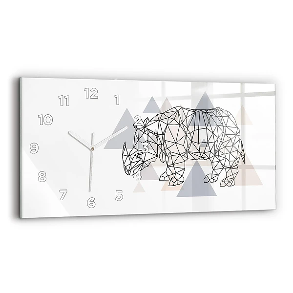 Horizontale Uhr mit motiv Geometrisches Muster