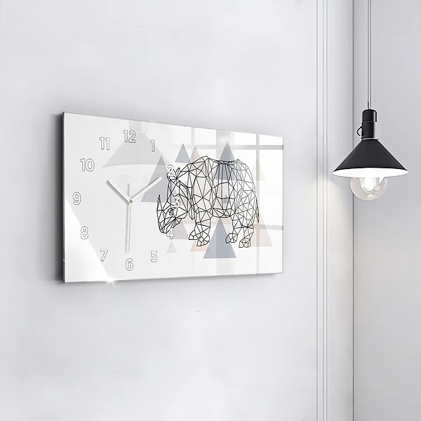 Horizontale Uhr mit motiv Geometrisches Muster