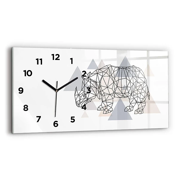 Horizontale Uhr mit motiv Geometrisches Muster