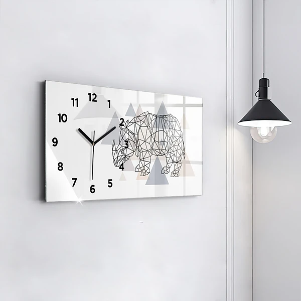 Horizontale Uhr mit motiv Geometrisches Muster