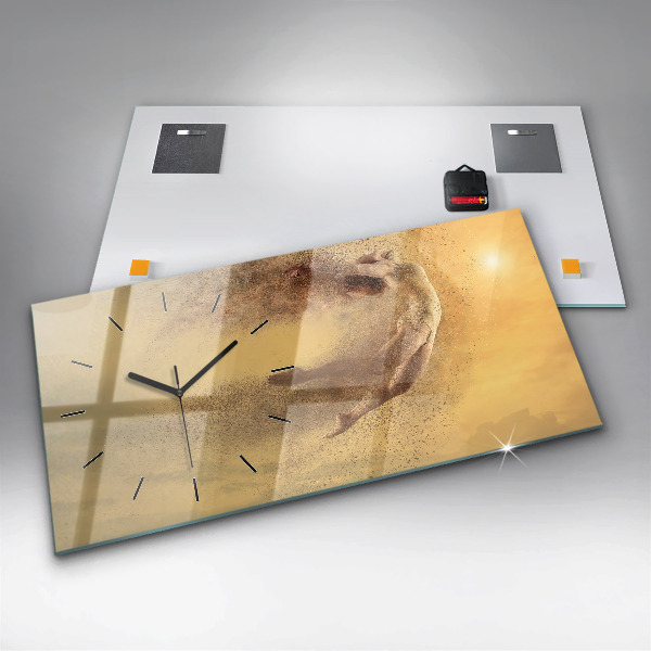 Horizontale Uhr mit motiv Frau in Figur