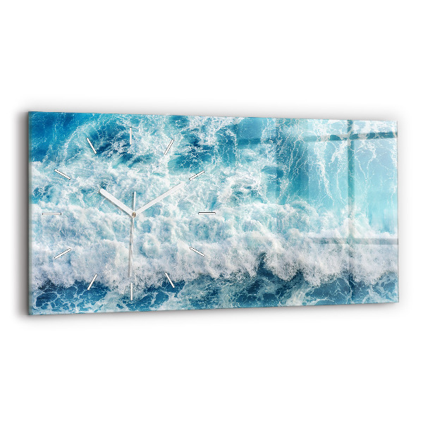 Horizontale Uhr mit motiv Meereswellen