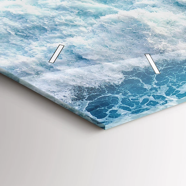 Horizontale Uhr mit motiv Meereswellen