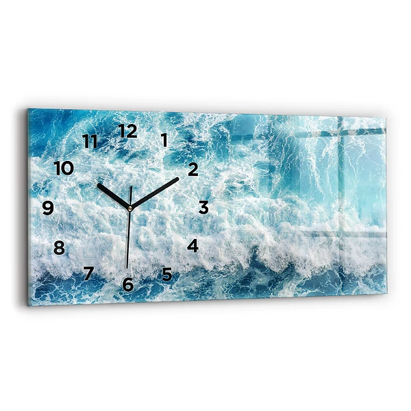 Horizontale Uhr mit motiv Meereswellen