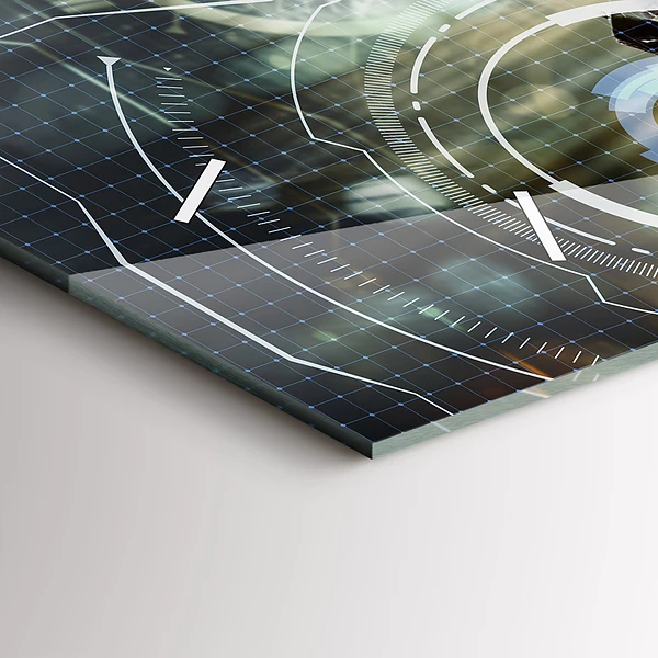 Horizontale Uhr mit motiv Soldat mit einem Gewehr