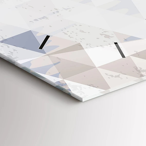 Horizontale Uhr mit motiv Geometrisches Muster