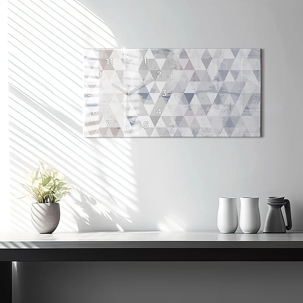 Horizontale Uhr mit motiv Geometrisches Muster