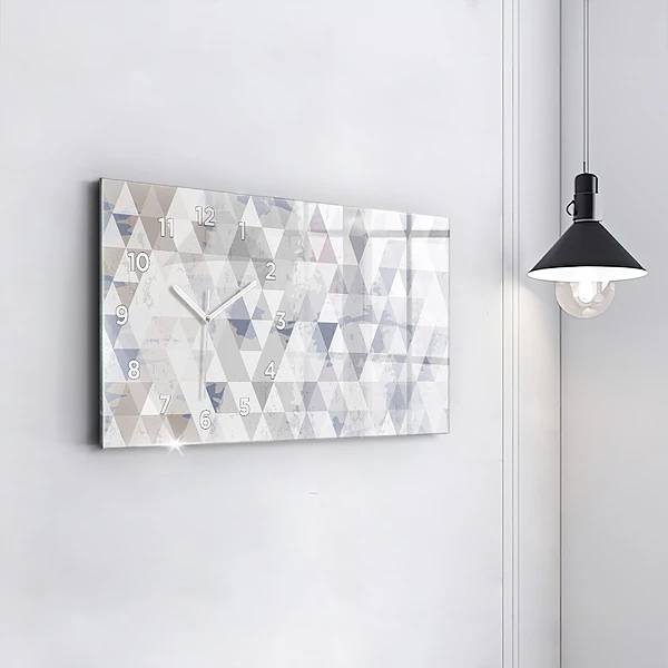 Horizontale Uhr mit motiv Geometrisches Muster
