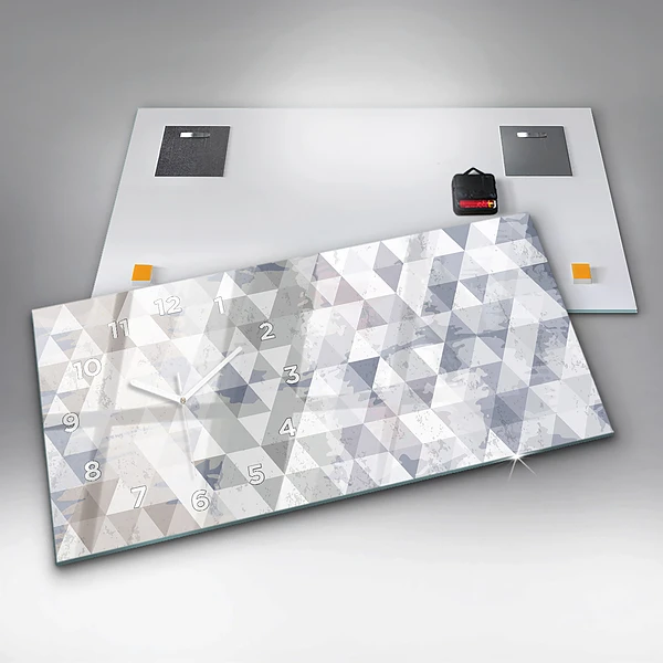 Horizontale Uhr mit motiv Geometrisches Muster