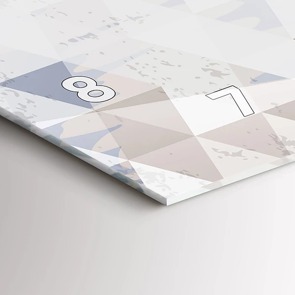 Horizontale Uhr mit motiv Geometrisches Muster