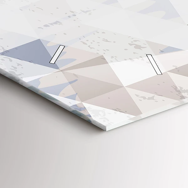 Horizontale Uhr mit motiv Geometrisches Muster