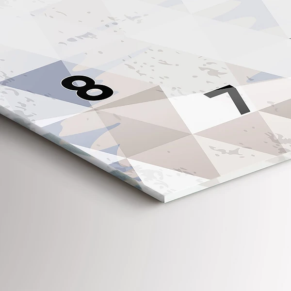 Horizontale Uhr mit motiv Geometrisches Muster