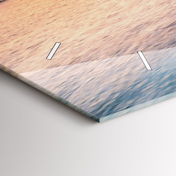 Horizontale Uhr Sonnenuntergang auf den Malediven