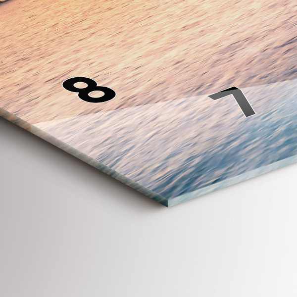 Horizontale Uhr Sonnenuntergang auf den Malediven