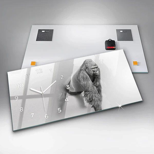 Horizontale Uhr mit motiv Tierische Kunstsammlung