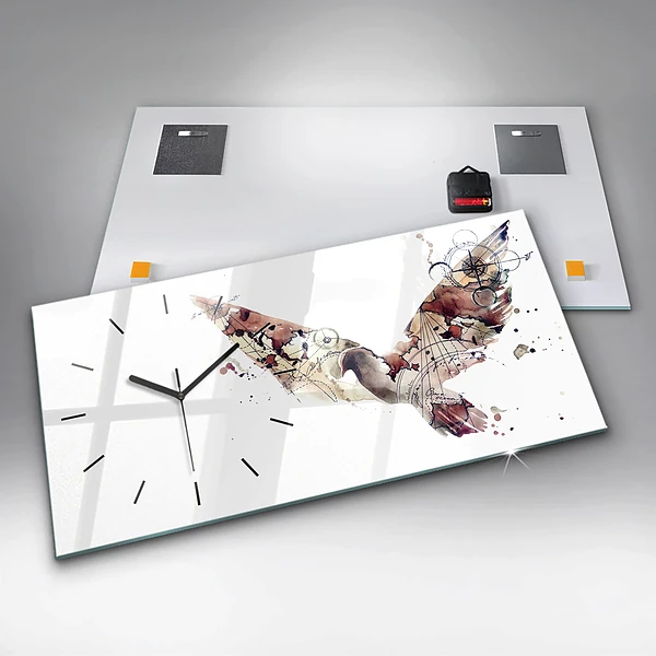 Horizontale Uhr mit motiv Abstrakte Ansicht